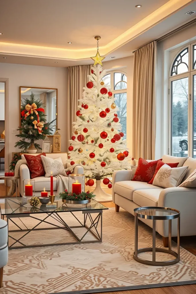 64 Red and White Christmas Tree 2025 Ideas for a Stylish Holiday Home