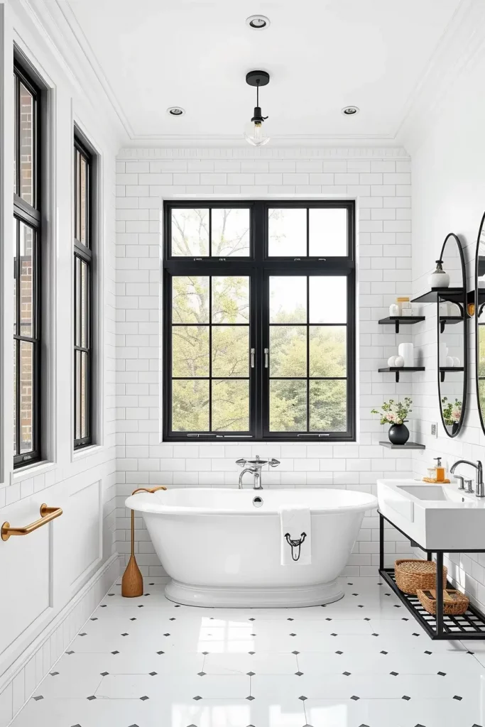64 Black and White Bathroom Ideas 2026 for Modern and Timeless Designs