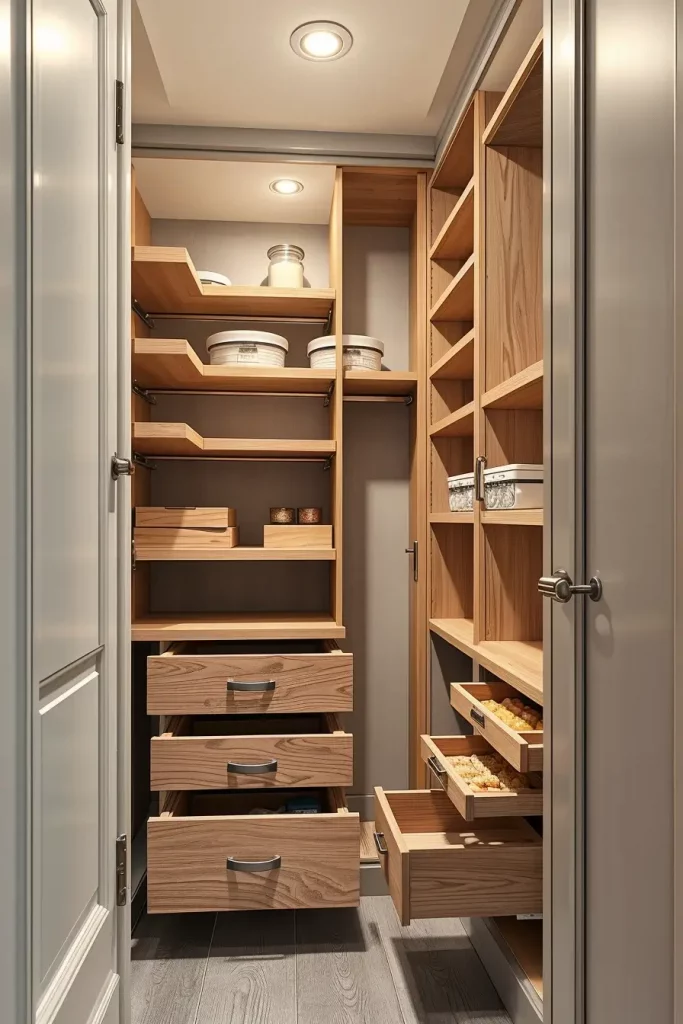 64 Narrow Walk-In Pantry Ideas 2026 for Smart and Stylish Small Spaces