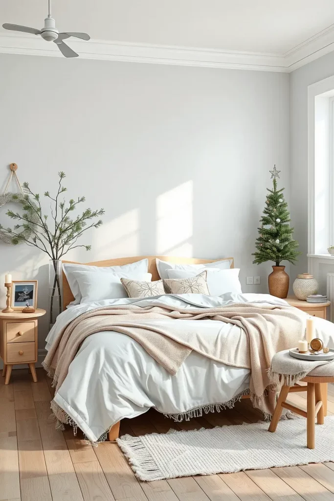 65 Best Xmas Bedroom Decor Ideas 2025 to Create a Cozy and Magical Holiday Retreat