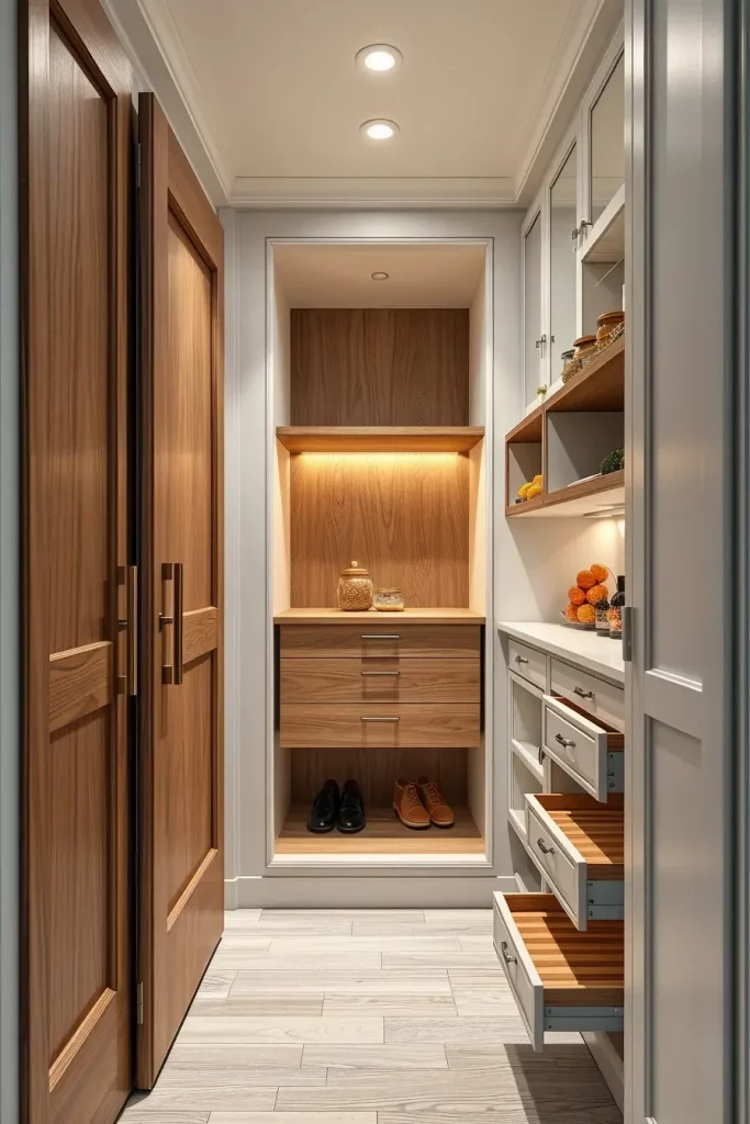 64 Narrow Walk-In Pantry Ideas 2026 for Smart and Stylish Small Spaces