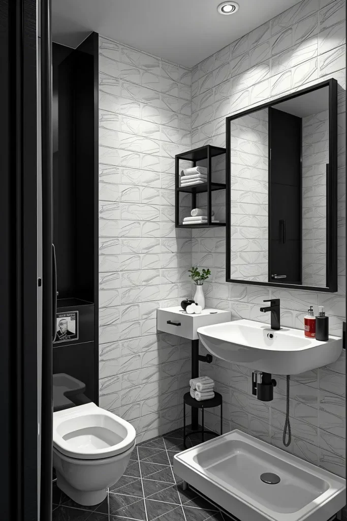 64 Black and White Bathroom Ideas 2026 for Modern and Timeless Designs