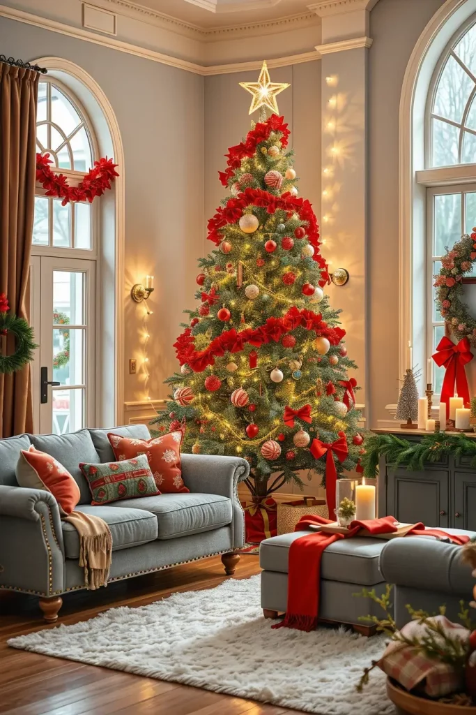 64 Red and White Christmas Tree 2025 Ideas for a Stylish Holiday Home