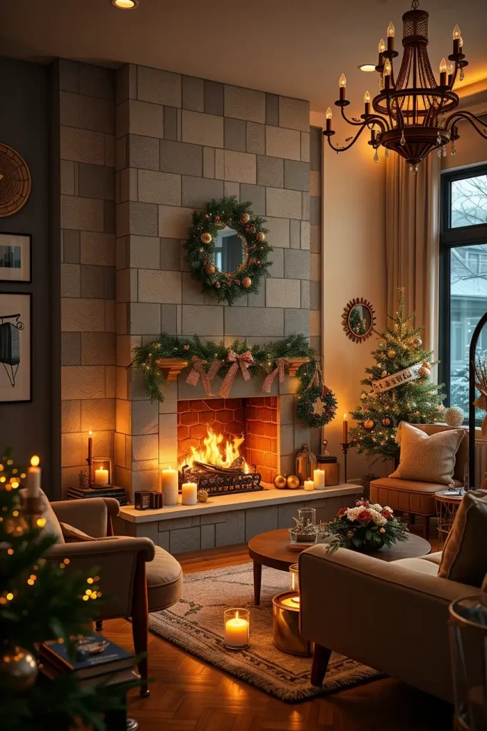 64 Mantle Xmas Decorations Ideas 2025: Stylish, Modern & Unique Fireplace Inspiration