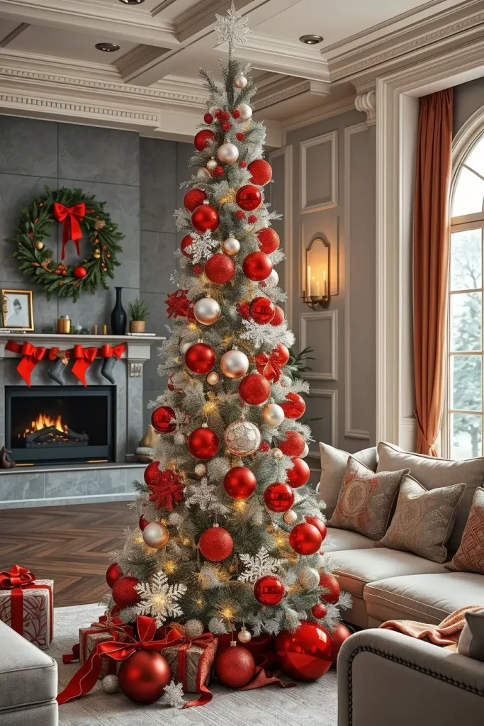 63 Red and Silver Christmas Tree 2025 Ideas for a Timeless Holiday Look