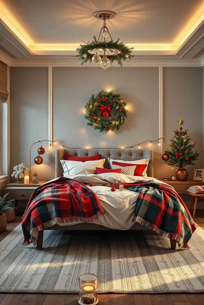 65 Best Xmas Bedroom Decor Ideas 2025 to Create a Cozy and Magical Holiday Retreat