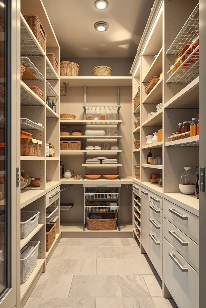 64 Narrow Walk-In Pantry Ideas 2026 for Smart and Stylish Small Spaces