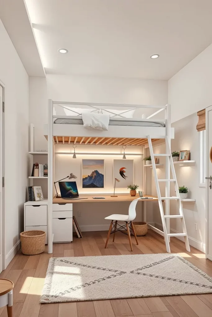 64 Loft Bed Ideas 2026: Modern Space-Saving Designs for Small Bedrooms