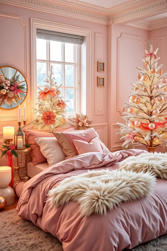 65 Best Xmas Bedroom Decor Ideas 2025 to Create a Cozy and Magical Holiday Retreat