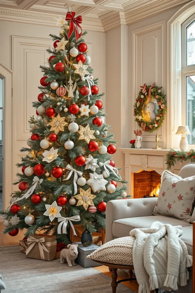 63 Red and Silver Christmas Tree 2025 Ideas for a Timeless Holiday Look