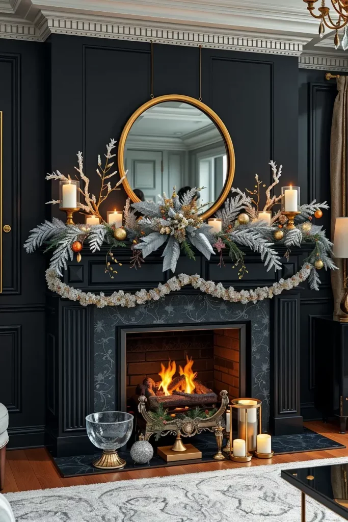 64 Mantle Xmas Decorations Ideas 2025: Stylish, Modern & Unique Fireplace Inspiration