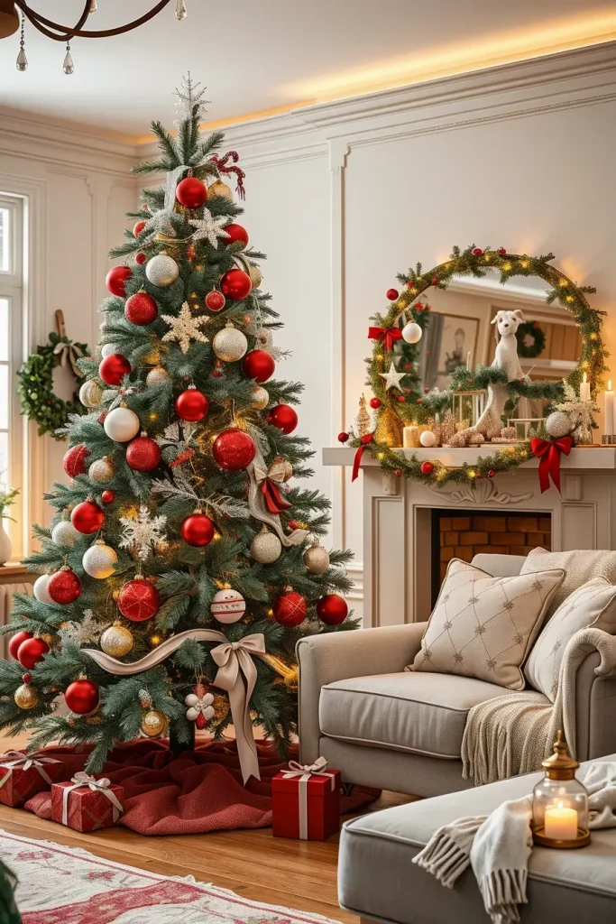 63 Red and Silver Christmas Tree 2025 Ideas for a Timeless Holiday Look