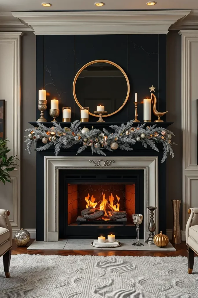 64 Mantle Xmas Decorations Ideas 2025: Stylish, Modern & Unique Fireplace Inspiration