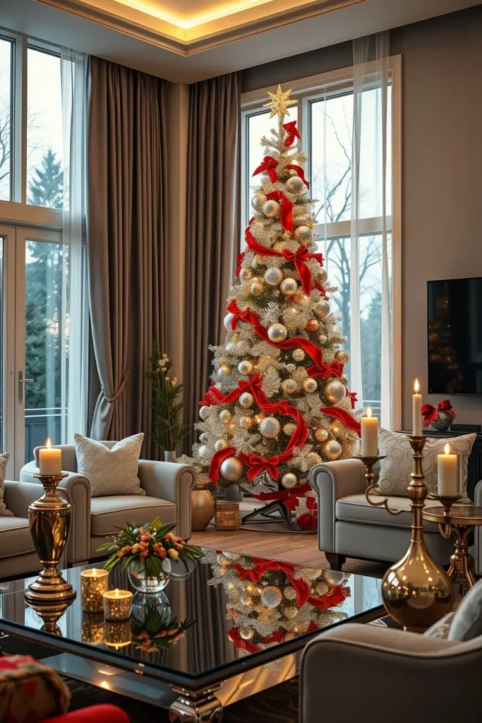 63 Red and Silver Christmas Tree 2025 Ideas for a Timeless Holiday Look