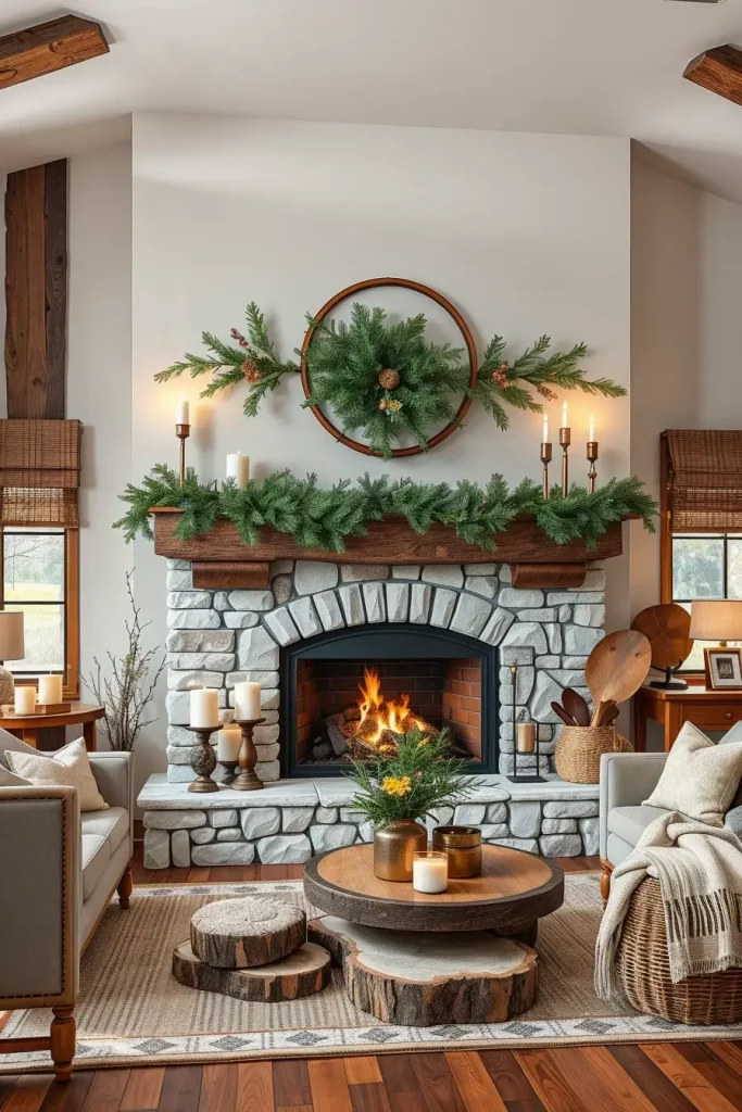 64 Mantle Xmas Decorations Ideas 2025: Stylish, Modern & Unique Fireplace Inspiration