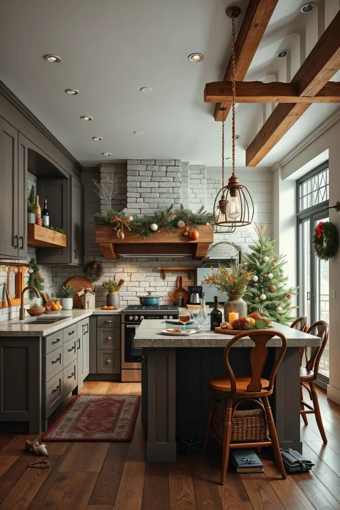 65 Best Xmas Kitchen Decor Inspo 2025: Modern Christmas Kitchen Ideas for a Stylish Holiday Look