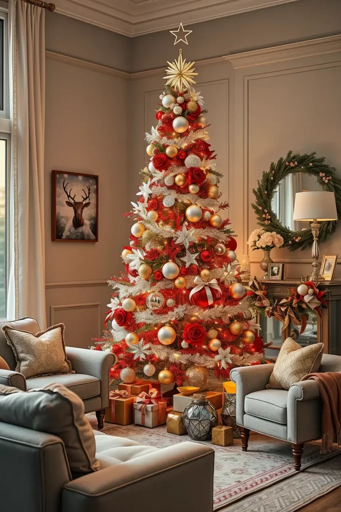 64 Red and White Christmas Tree 2025 Ideas for a Stylish Holiday Home
