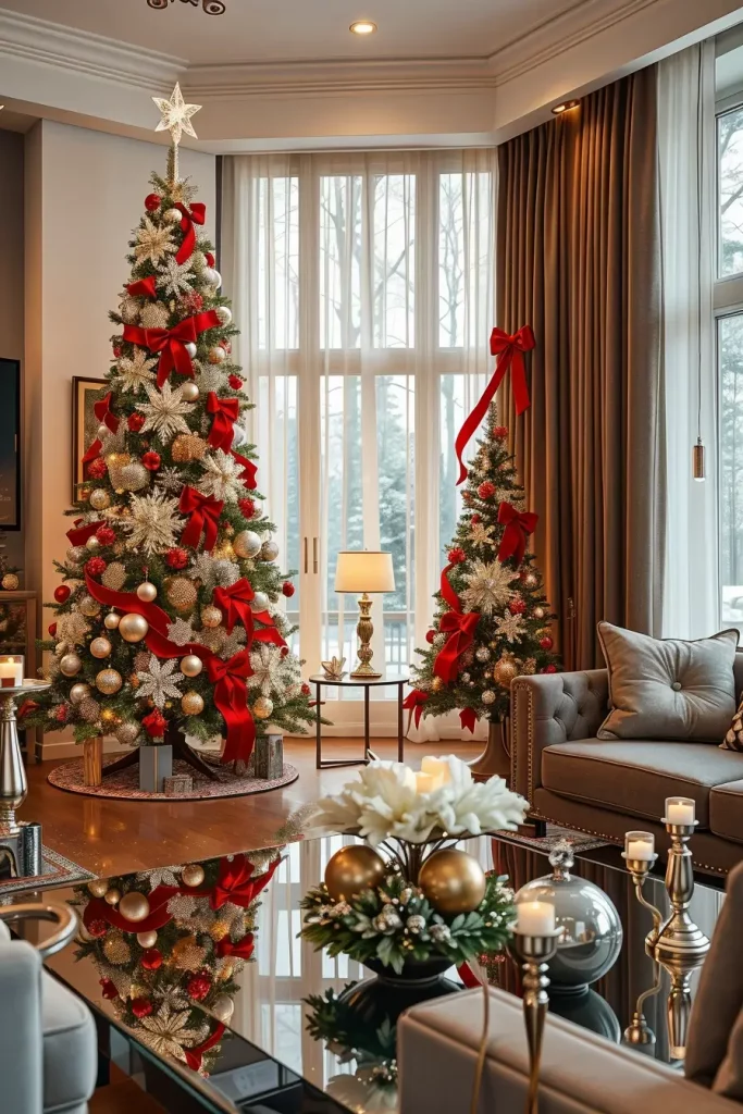 63 Red and Silver Christmas Tree 2025 Ideas for a Timeless Holiday Look