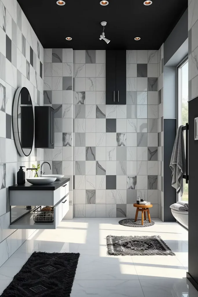 64 Black and White Bathroom Ideas 2026 for Modern and Timeless Designs