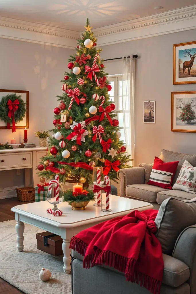 64 Red and White Christmas Tree 2025 Ideas for a Stylish Holiday Home