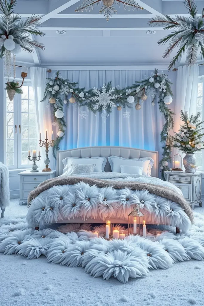 65 Best Xmas Bedroom Decor Ideas 2025 to Create a Cozy and Magical Holiday Retreat