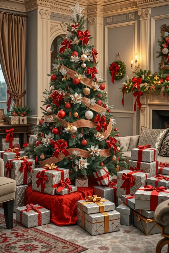 63 Red and Silver Christmas Tree 2025 Ideas for a Timeless Holiday Look