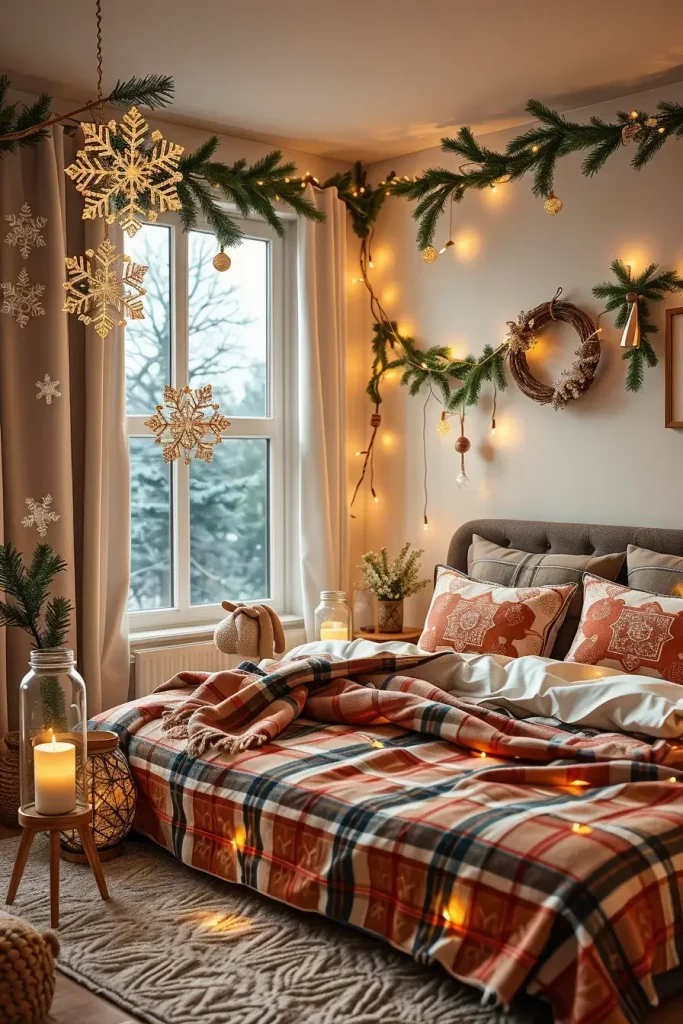 65 Best Xmas Bedroom Decor Ideas 2025 to Create a Cozy and Magical Holiday Retreat