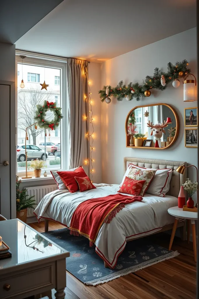 65 Best Xmas Bedroom Decor Ideas 2025 to Create a Cozy and Magical Holiday Retreat