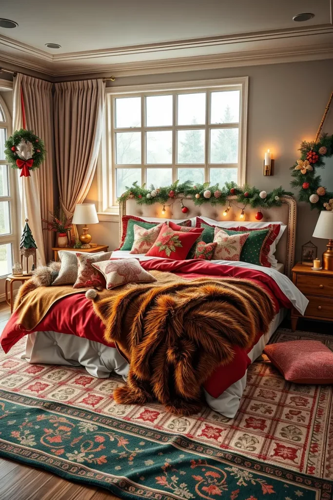 65 Best Xmas Bedroom Decor Ideas 2025 to Create a Cozy and Magical Holiday Retreat
