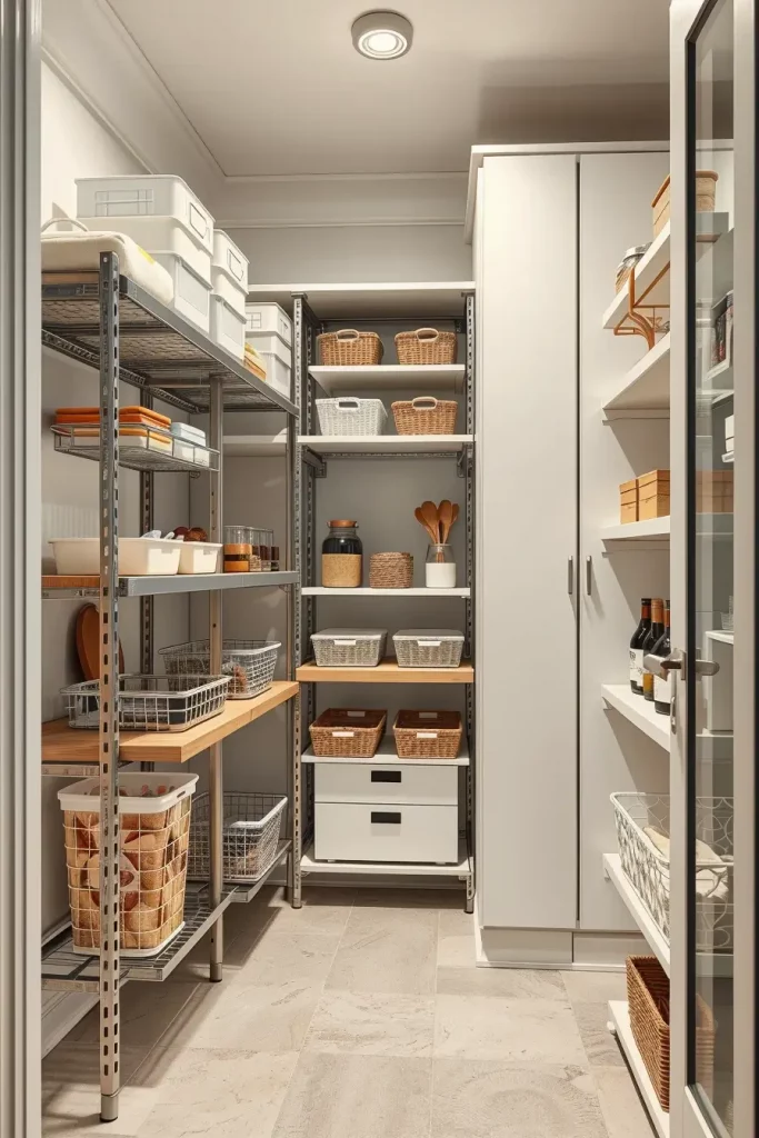 64 Narrow Walk-In Pantry Ideas 2026 for Smart and Stylish Small Spaces