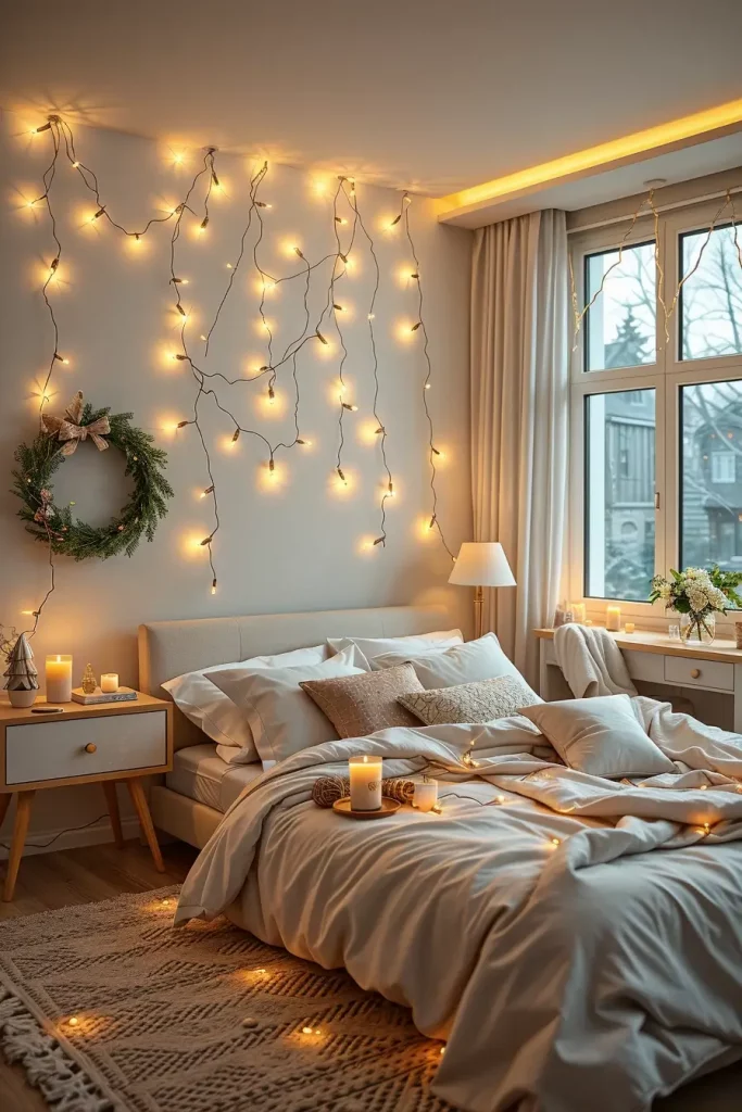 65 Best Xmas Bedroom Decor Ideas 2025 to Create a Cozy and Magical Holiday Retreat