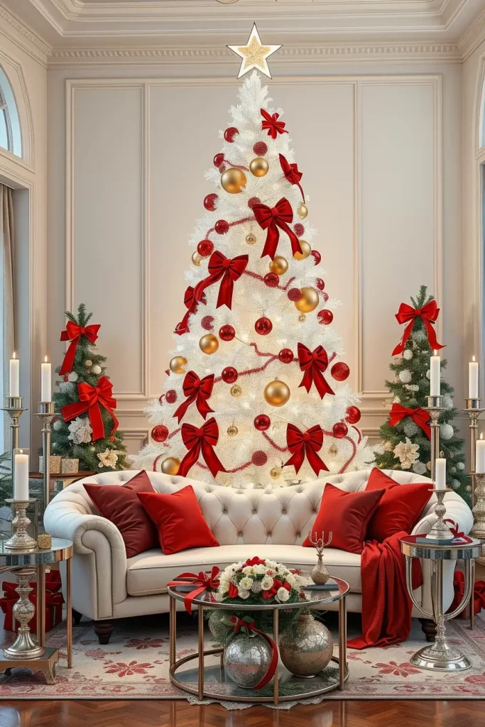 64 Red and White Christmas Tree 2025 Ideas for a Stylish Holiday Home