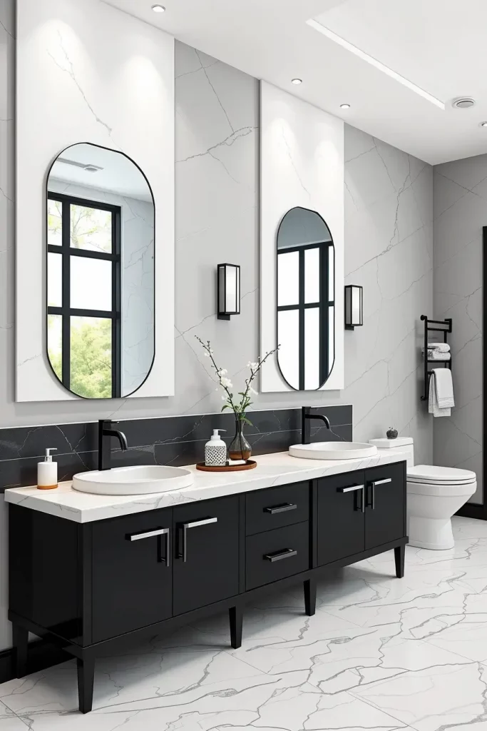 64 Black and White Bathroom Ideas 2026 for Modern and Timeless Designs
