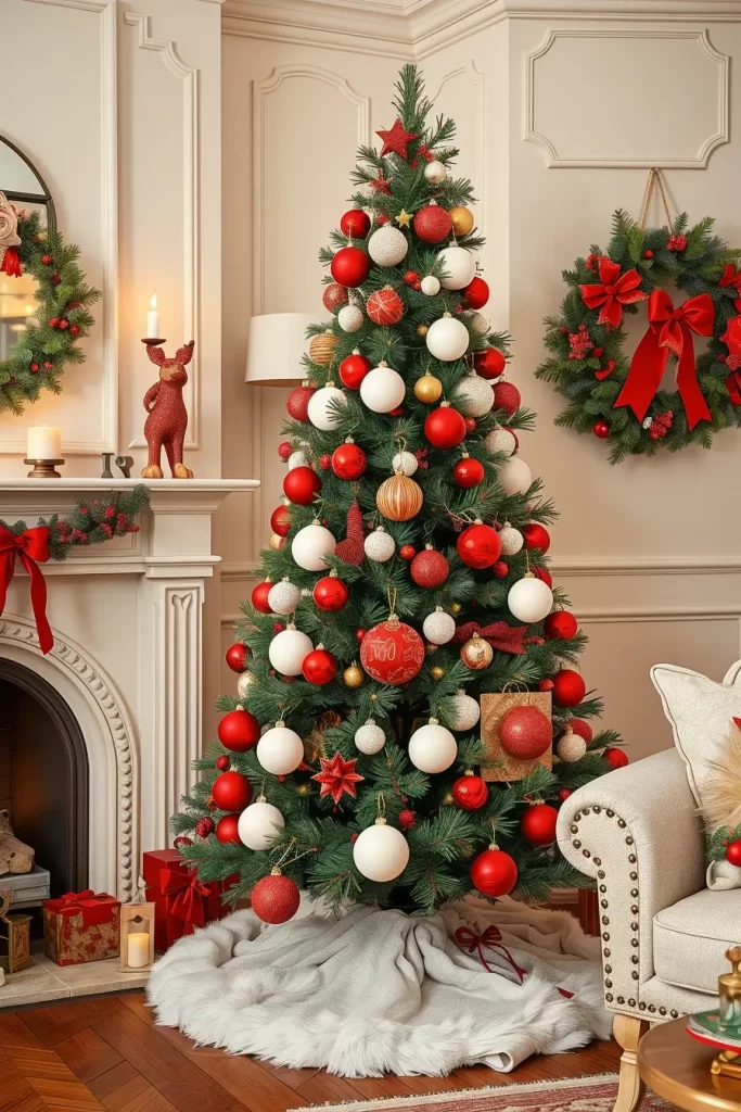 64 Red and White Christmas Tree 2025 Ideas for a Stylish Holiday Home