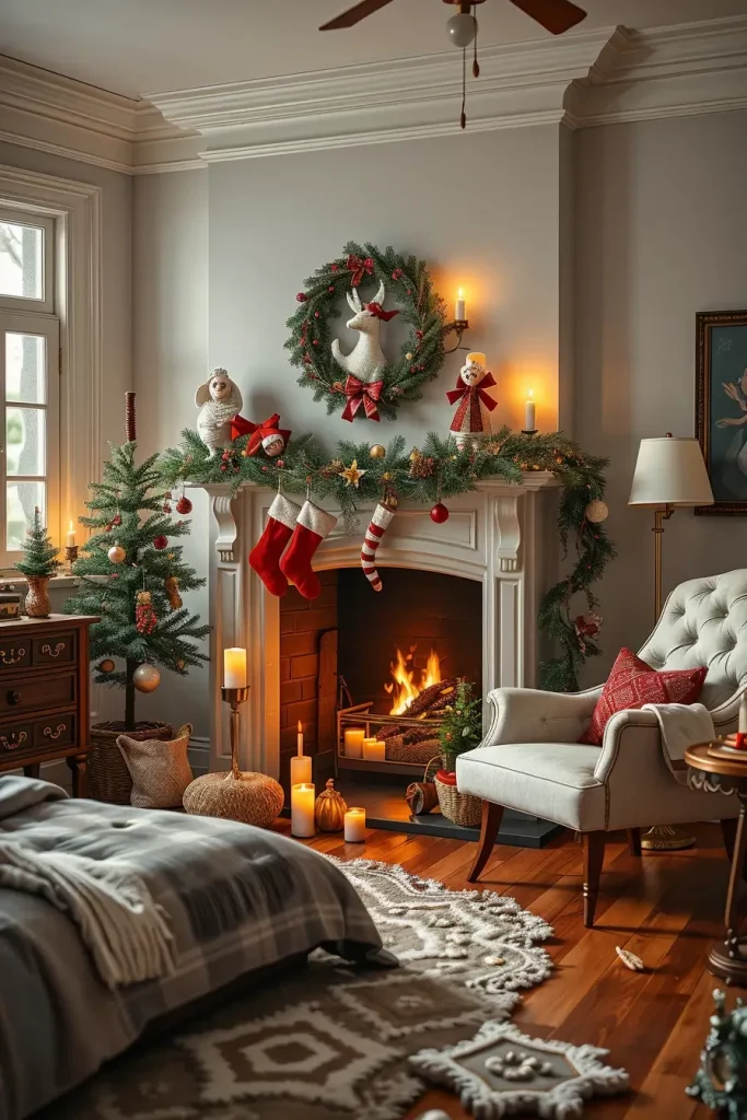 65 Best Xmas Bedroom Decor Ideas 2025 to Create a Cozy and Magical Holiday Retreat