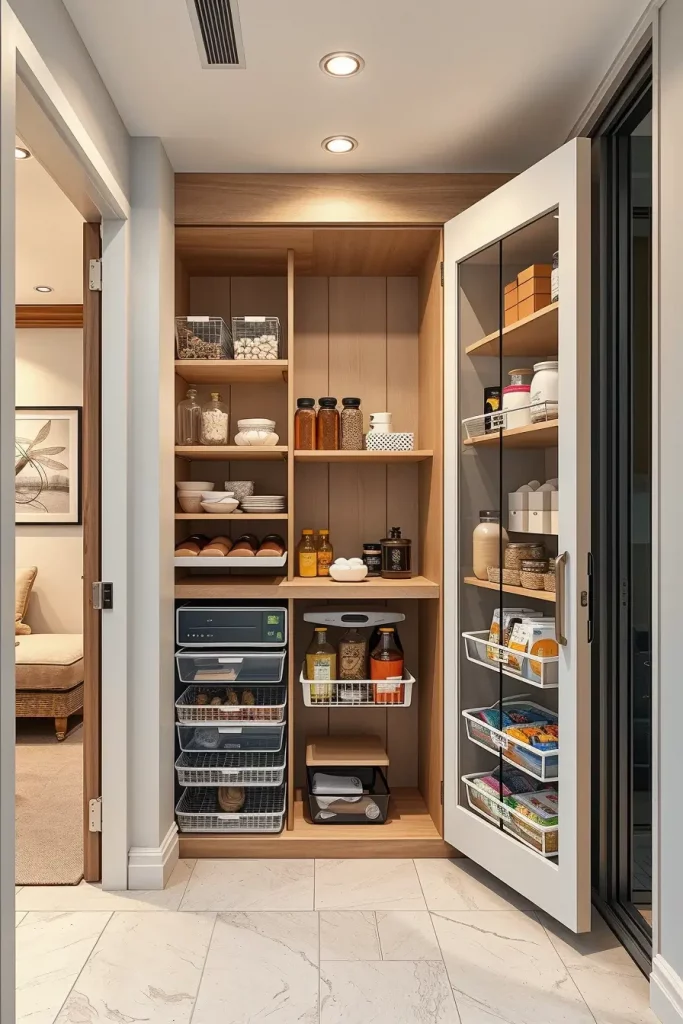 64 Narrow Walk-In Pantry Ideas 2026 for Smart and Stylish Small Spaces