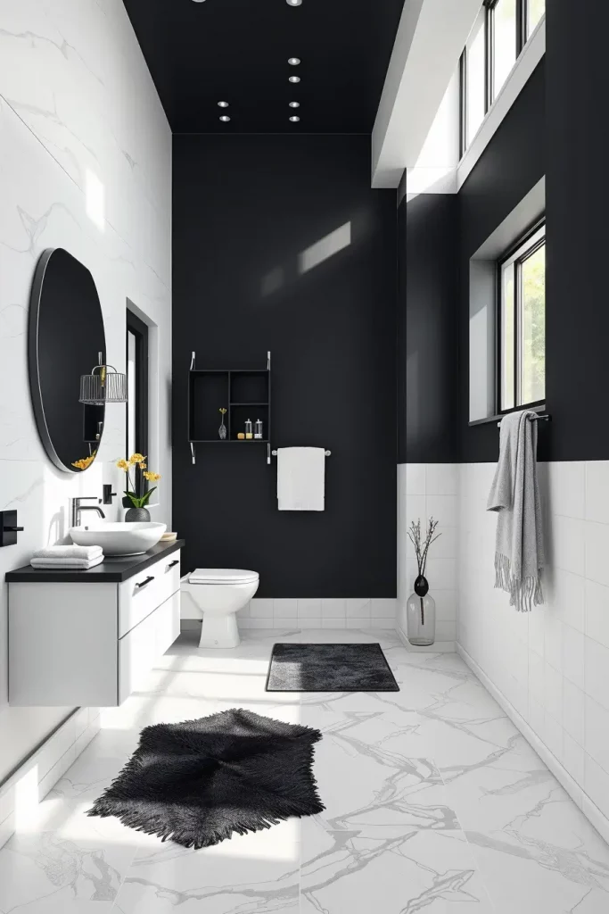 64 Black and White Bathroom Ideas 2026 for Modern and Timeless Designs