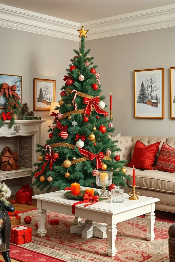 64 Red and White Christmas Tree 2025 Ideas for a Stylish Holiday Home