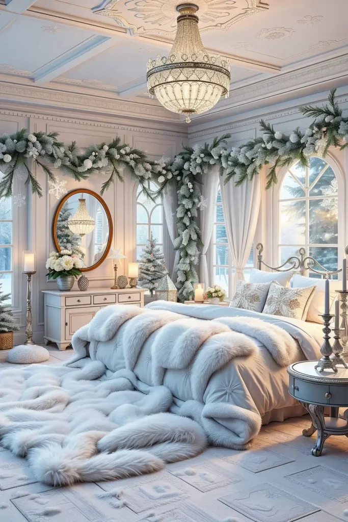 65 Best Xmas Bedroom Decor Ideas 2025 to Create a Cozy and Magical Holiday Retreat