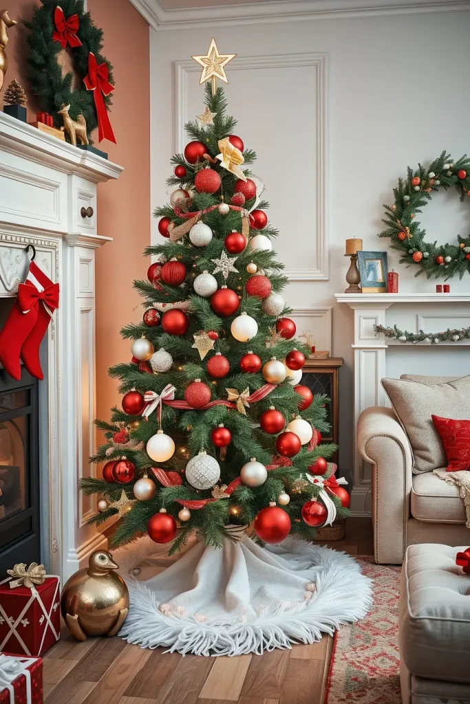 64 Red and White Christmas Tree 2025 Ideas for a Stylish Holiday Home