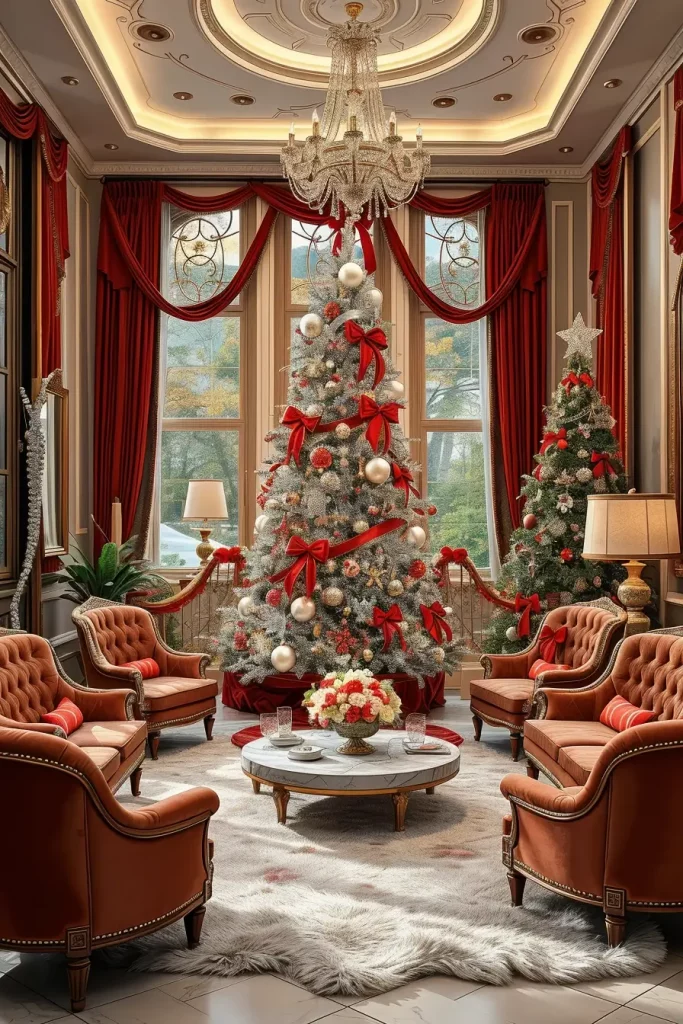 63 Red and Silver Christmas Tree 2025 Ideas for a Timeless Holiday Look