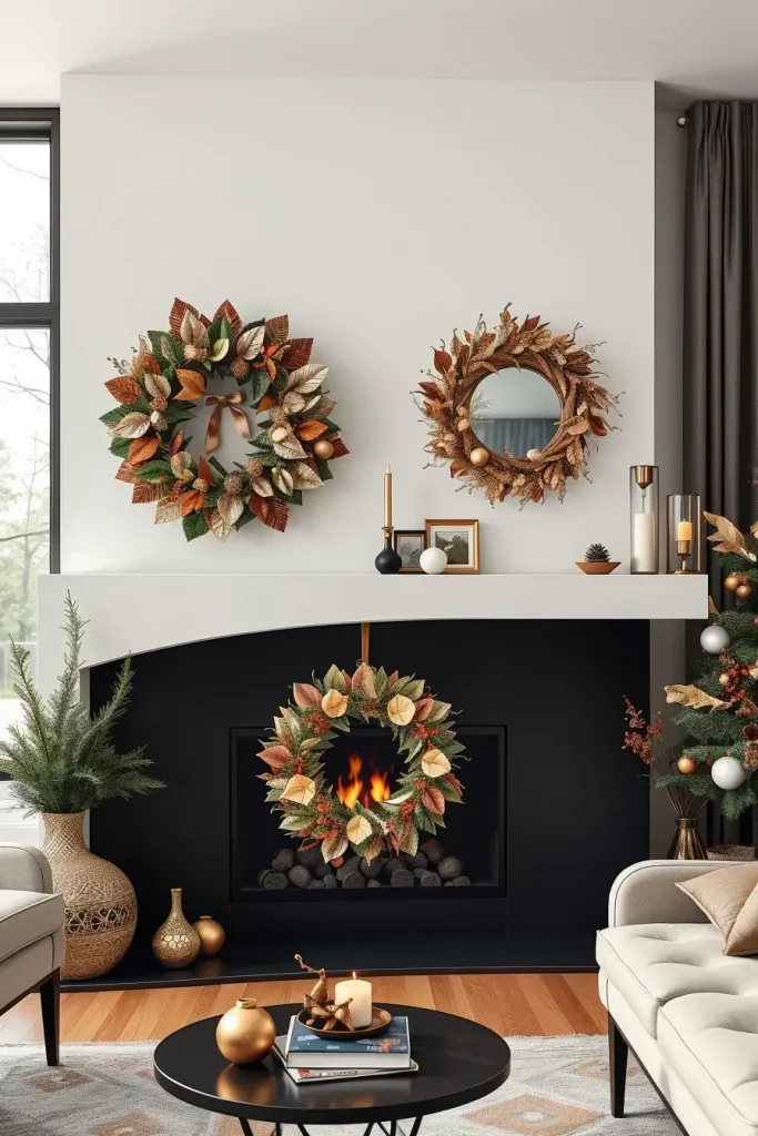 64 Mantle Xmas Decorations Ideas 2025: Stylish, Modern & Unique Fireplace Inspiration