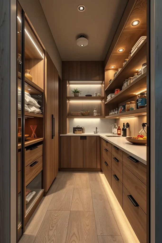 64 Narrow Walk-In Pantry Ideas 2026 for Smart and Stylish Small Spaces