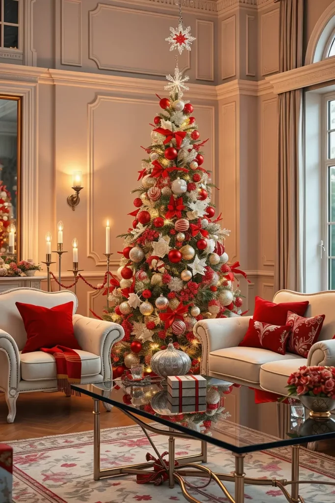 64 Red and White Christmas Tree 2025 Ideas for a Stylish Holiday Home