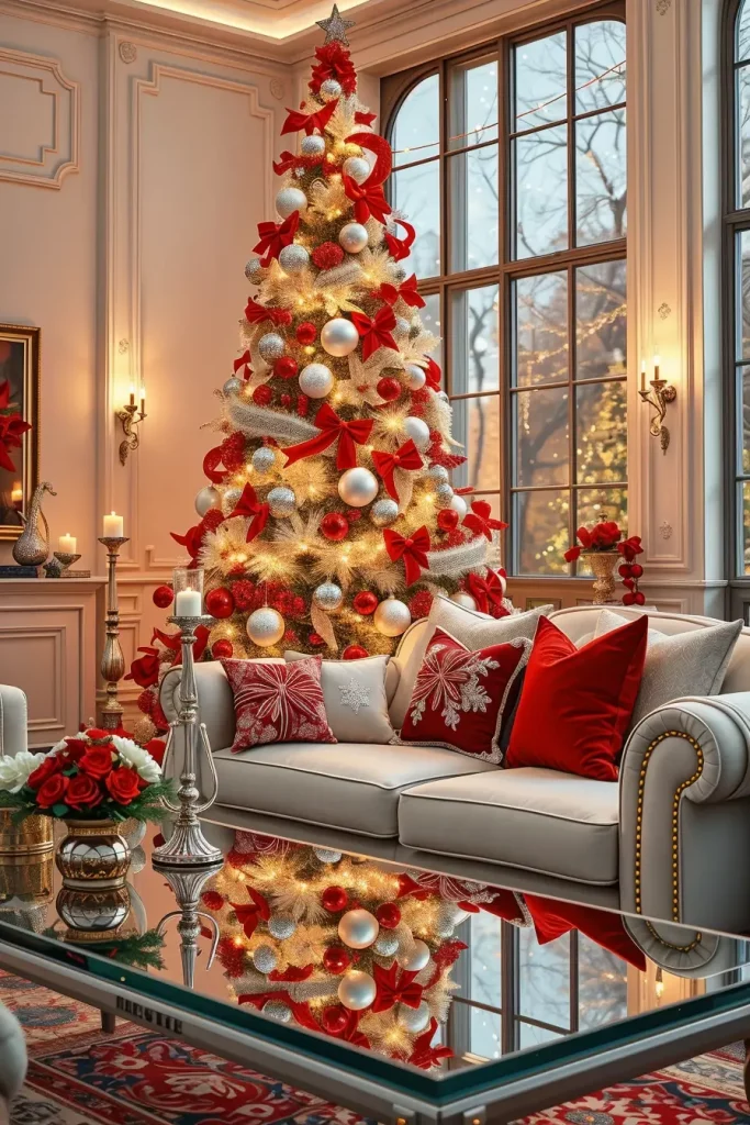 64 Red and White Christmas Tree 2025 Ideas for a Stylish Holiday Home