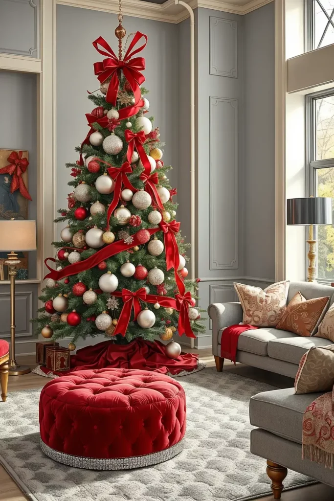 63 Red and Silver Christmas Tree 2025 Ideas for a Timeless Holiday Look