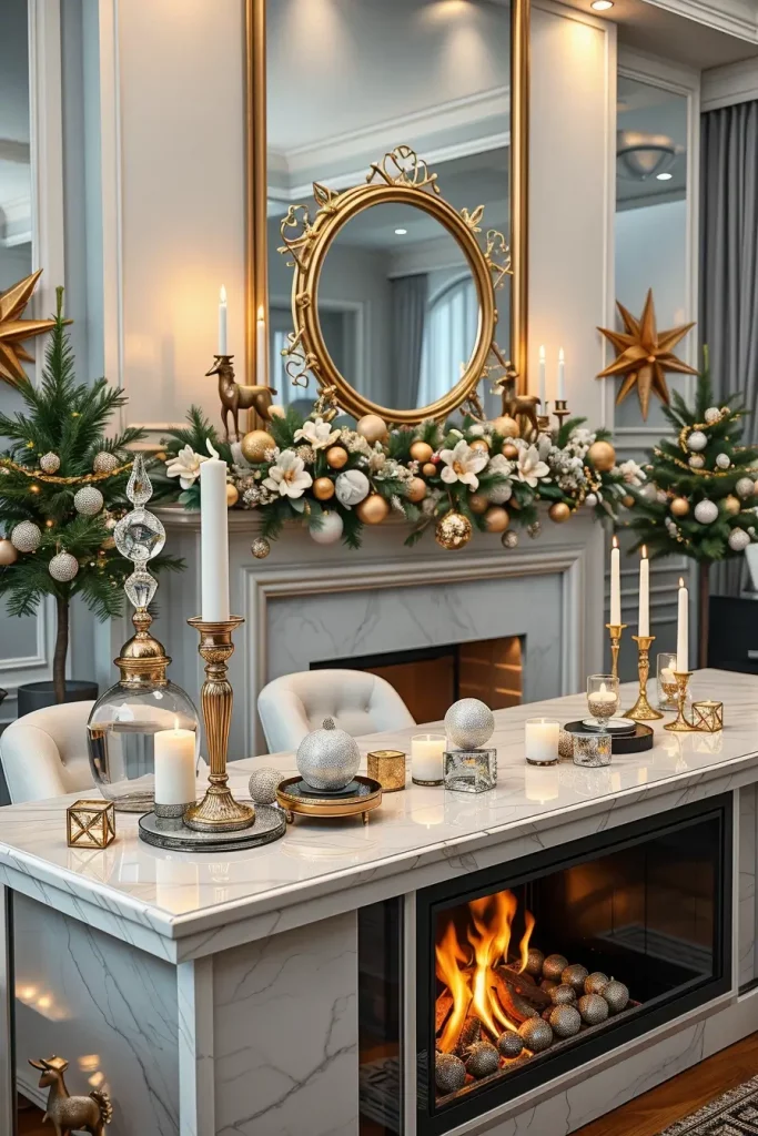 64 Mantle Xmas Decorations Ideas 2025: Stylish, Modern & Unique Fireplace Inspiration