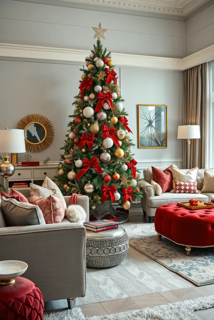 63 Red and Silver Christmas Tree 2025 Ideas for a Timeless Holiday Look