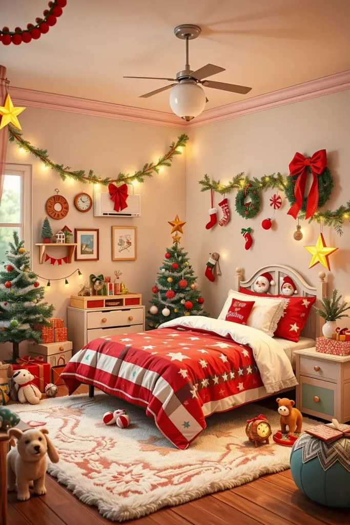 65 Best Xmas Bedroom Decor Ideas 2025 to Create a Cozy and Magical Holiday Retreat