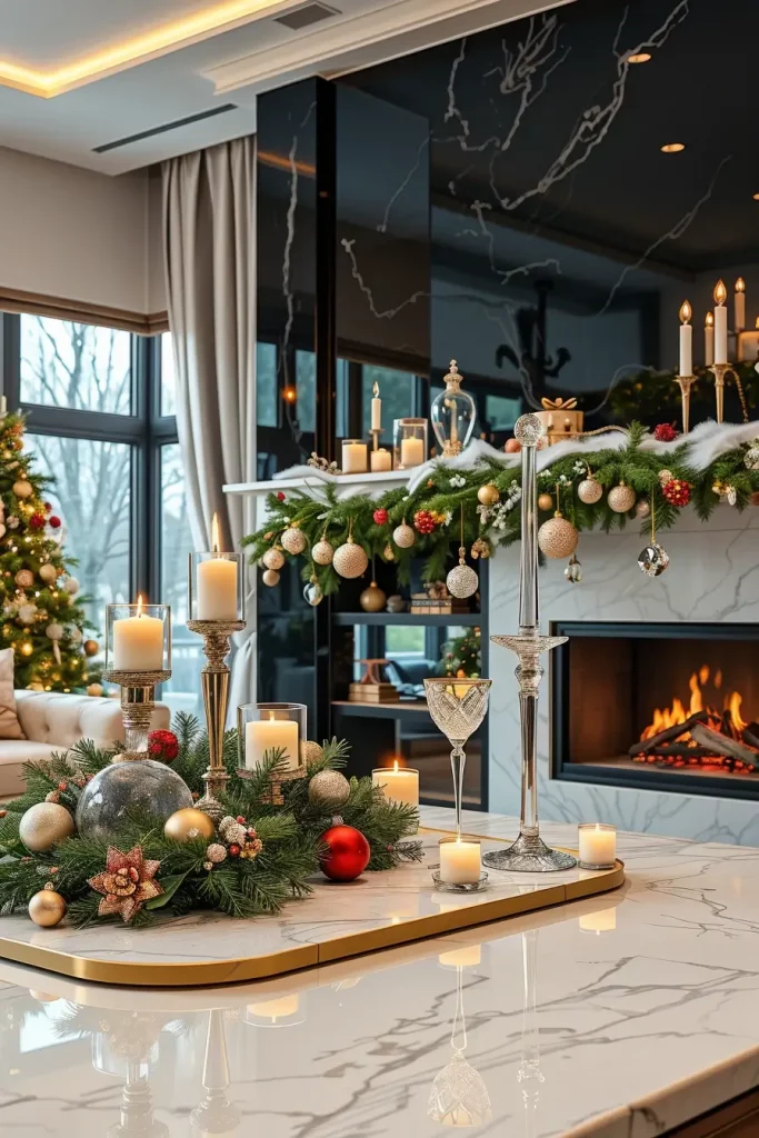 64 Mantle Xmas Decorations Ideas 2025: Stylish, Modern & Unique Fireplace Inspiration